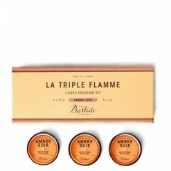 Brand new ⌛ Bastide La Triple Flamme Candle Trio, Ambre Soir 🔔